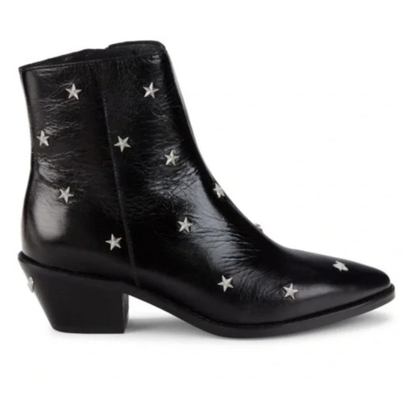 Zadig & Voltaire Black Ankle Boots with Silver Stars NWT - Picture 13 of 16
